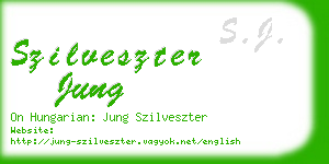 szilveszter jung business card